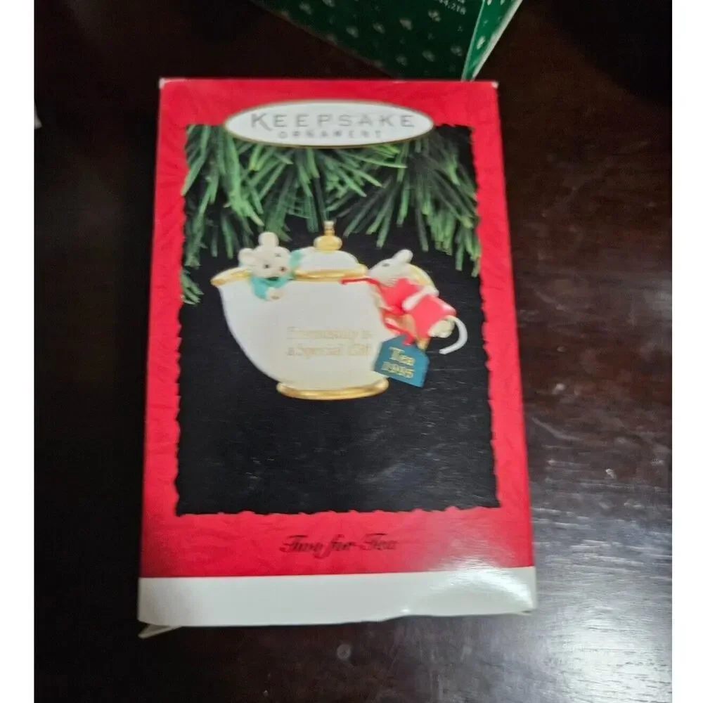 Hallmark Keepsake Ornament Tea for Two 1995 New In Box